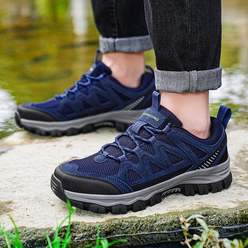 Men's Large Size Outdoor Hiking and Trekking Shoes for Spring and Autumn: Versatile for Camping, Sports, Mountaineering, and Running.
