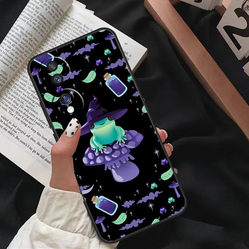 Witch Frog For Honor Magic 5 6 7 8 Pro Case For Honor 200 400 70 90 Lite X8c X8b X9a X9b X9c X9d Win RT