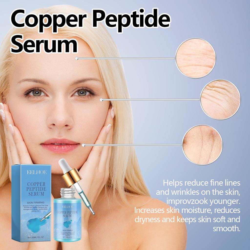 Copper Peptide Anti-wrinkle Facial Essence Reduces Fine Lines Deeply Hydrates Moisturizes Skin Moisturizes And Shrinks Pores