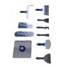 11Pcs Concrete Trowel Set Masonry Hand Tool for Finishing Bricklaying Plastering Stainless Steel Spatula Scraper Tray