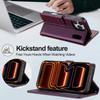 Für iPhone 17 Pro Max Brieftaschenhülle Luxuriöses Magnetisches PU-Leder Kartenfächer Klappbarer Handyhalter Abdeckung Für iPhone 16 15 14 13 Pro Max 12 11 Air