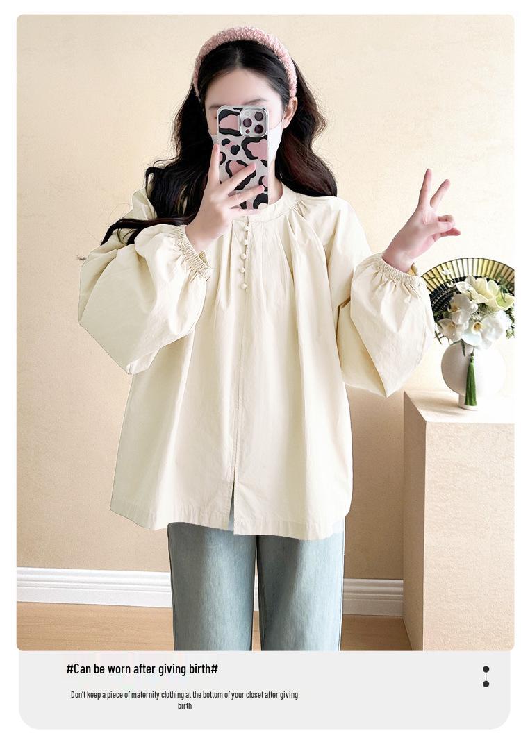 2026 Spring/Autumn Sweet Lantern Sleeve Loose Doll Top M