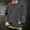 Spring And Autumn Tide Brand Crew Neck Sweater Men'S New Long-Sleeved Student Top Bottoming Shirt Pullover Casual Loose Sweater Men