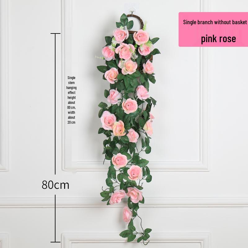 Artificial Flower Vine Indoor Wall Hanging - Green Trailing Plant Décor