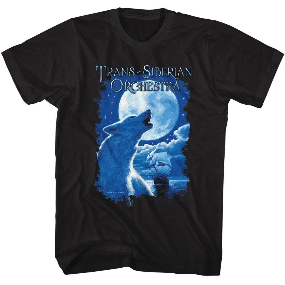 

Trans-Siberian Orchestra Night Ocean Wolf Black Music T-shirt Tops Tees Men s Women s Unisex 4XL