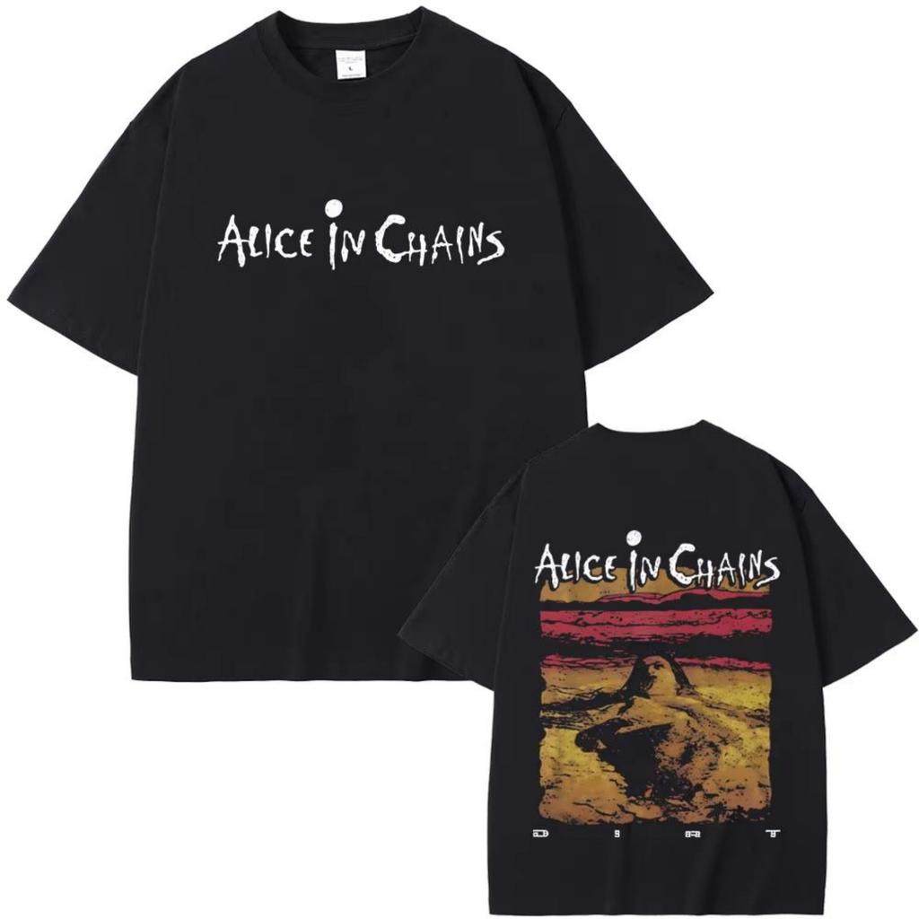 Rock Band Alice In Chains Dirt T-shirt Summer Men Women Clothing Gothic Punk T Shirts Unisex Vintage Casual New Cotton T-shirt