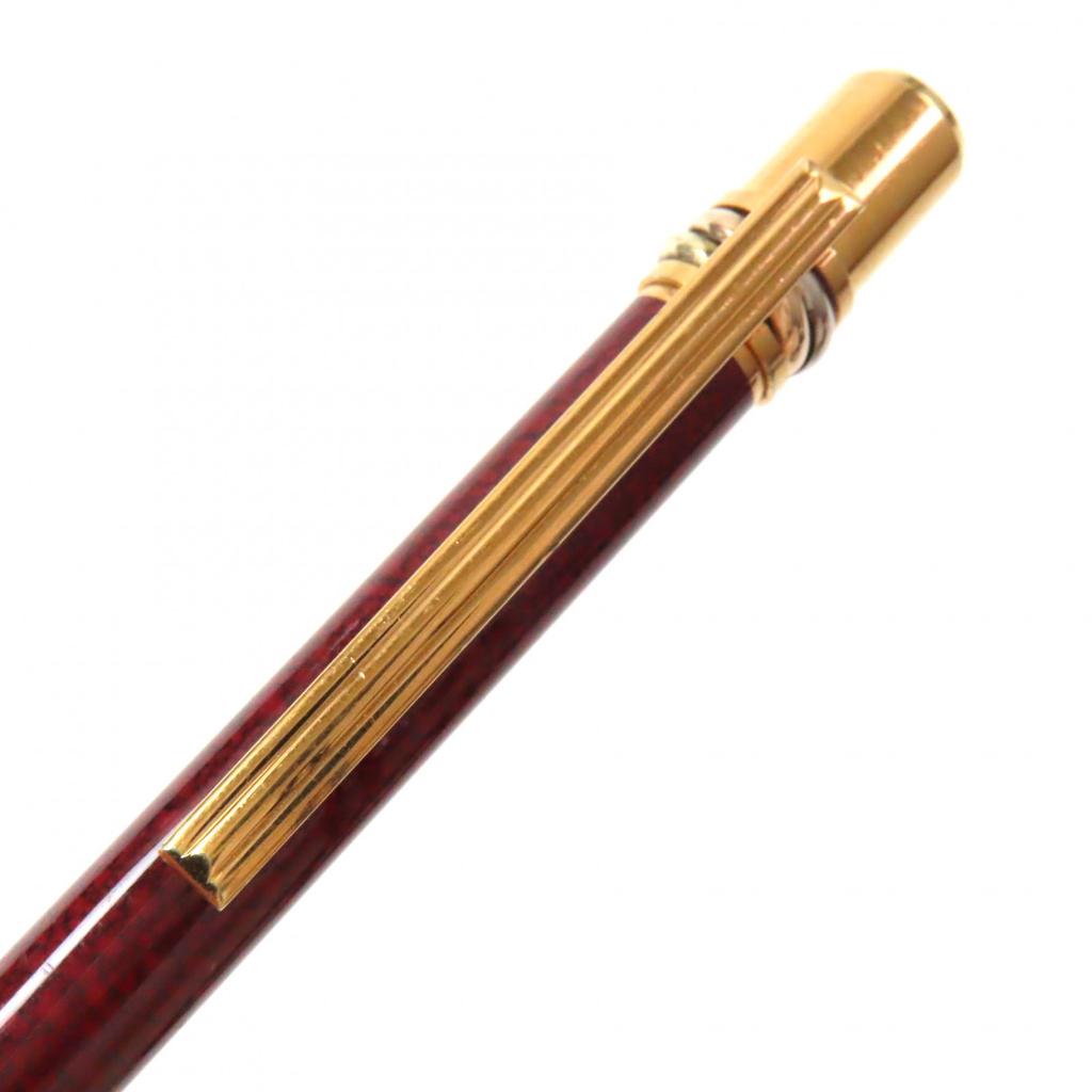 Cartier Ballpoint pen Trinity Logo Engraved Twist Type Bordeaux gold Used