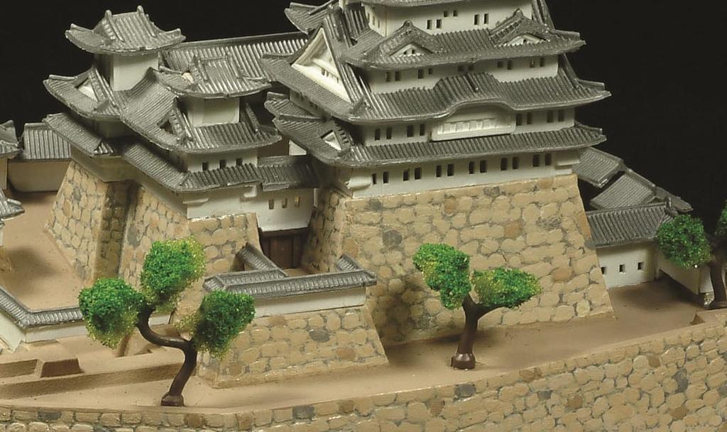 Doyusha 1/800 Famous Castles of Japan JOYJOY Collection Himeji Castle Plastic Model Kit JJ-1 Molded Color