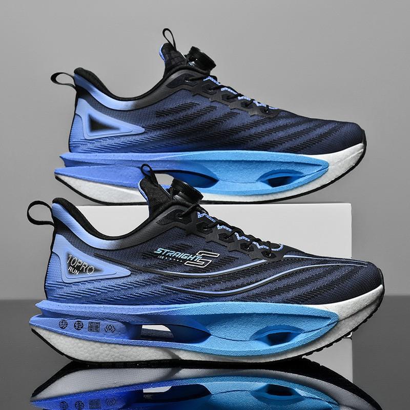 Running Shoes Boys Students Shock-absorbing Twisting Rotating Buttons Racing Sneakers Warm Luminous Etc. 34