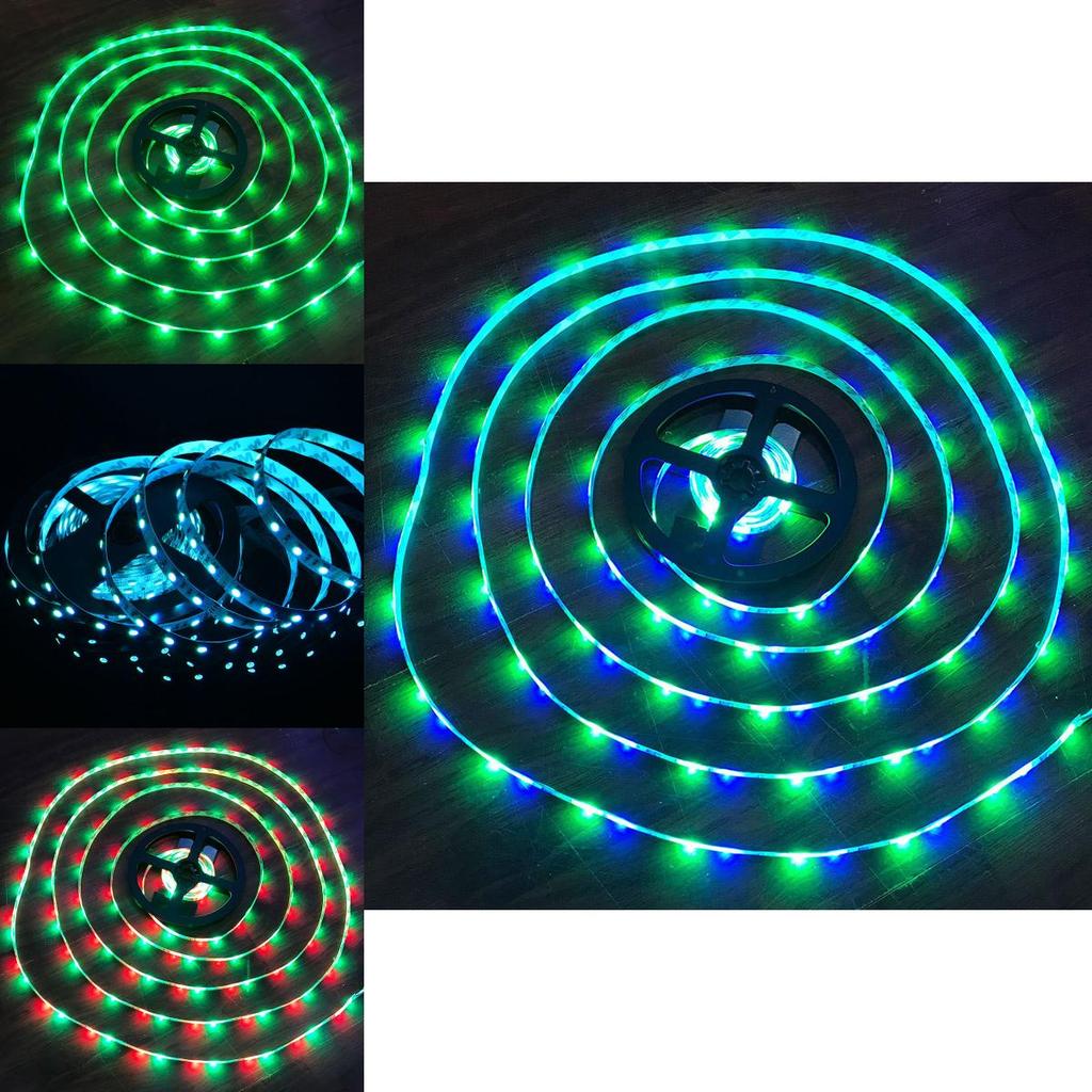 Vielseitiges 300-LED-RGB-Streifenlicht-Kit mit einstellbaren Modi und Fernbedienung 16 Fuß