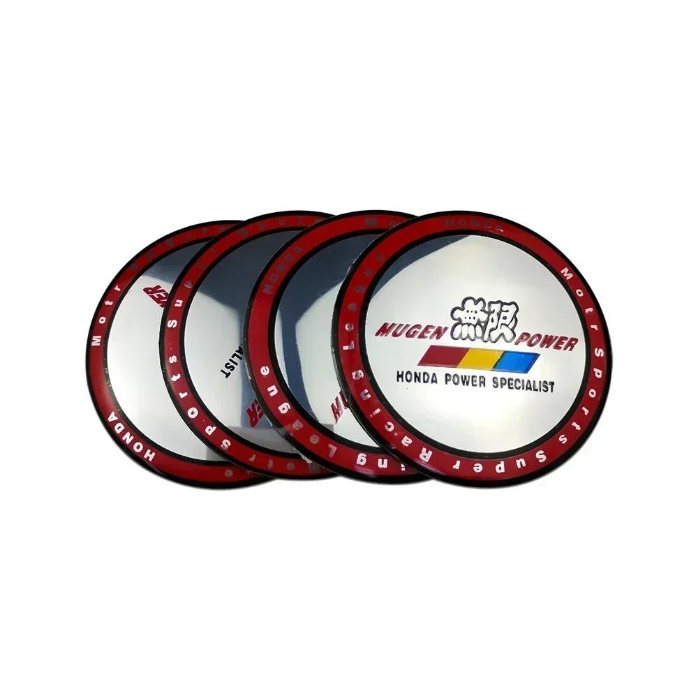 56/60/65mm Car Wheel Center Hub Sticker for Honda Mugen Accord HRV Fit Jazz City Civic Inspire CRV Odyssey Jade Accessories