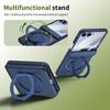 Skin-Friendly Matte Magnetic Case For Samsung Galaxy Z Flip 7/6/5 Stand Cover 360 Rotating With Glass Screen Protector