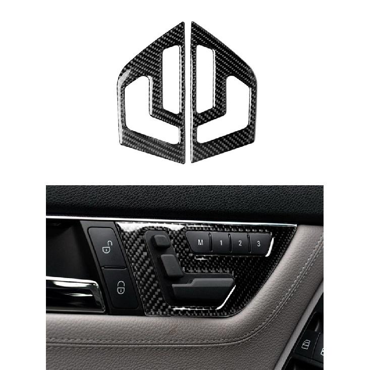 Car Accessories Interior Carbon Fiber Stickers For Mercedes-Benz C Class W204 2007-2013 Entral Console A/C Switch Panel