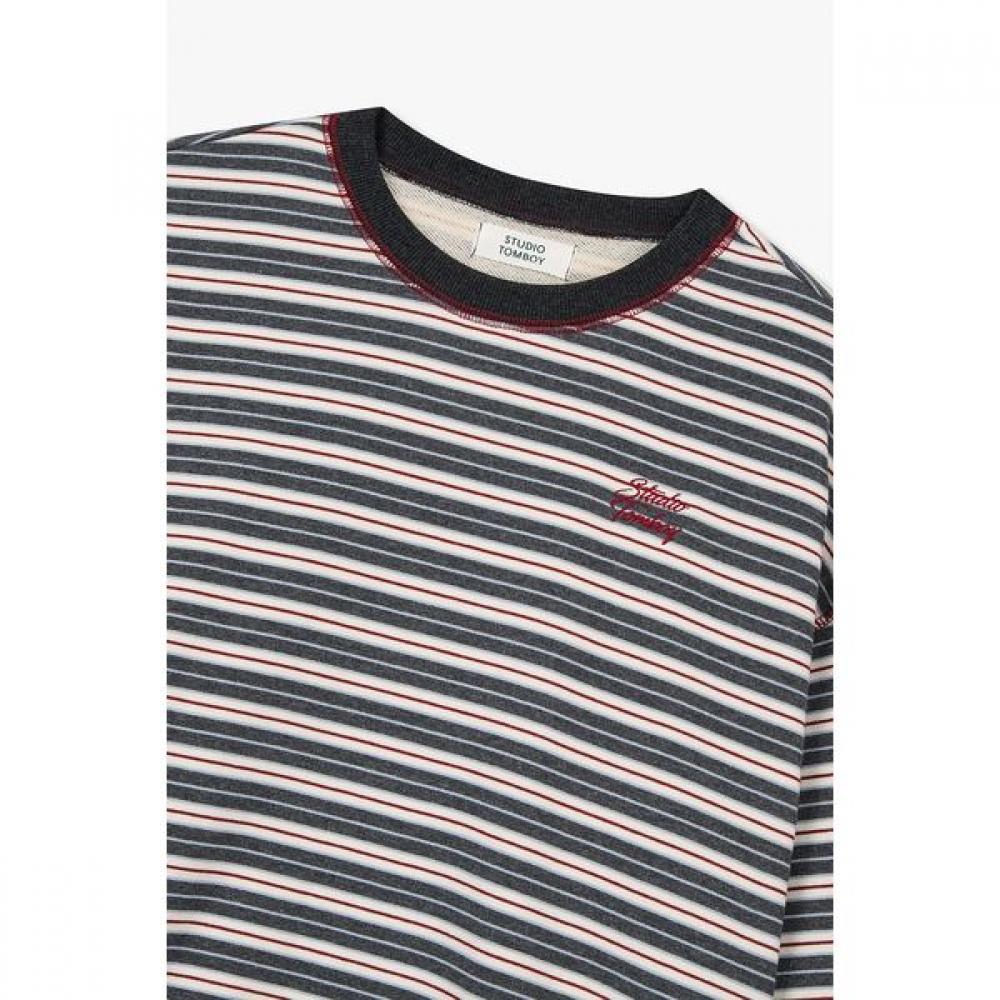 Studio Tomboy Men Color Block Stripe Sweatshirt 9176422983