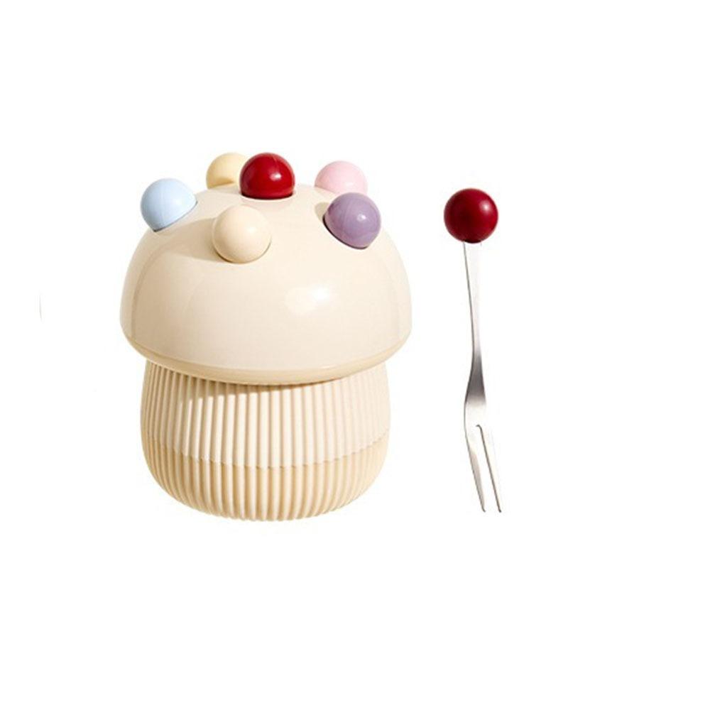 Stainless Steel Dessert Salad Fork Anti-scald Fruit Receipt Jar  Restaurant Use