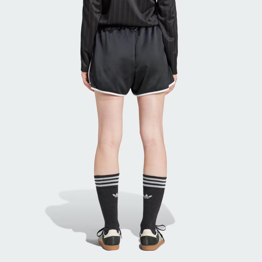 Adidas Originals Loose Striped Versatile Sports Shorts Women Shorts Black JD3119