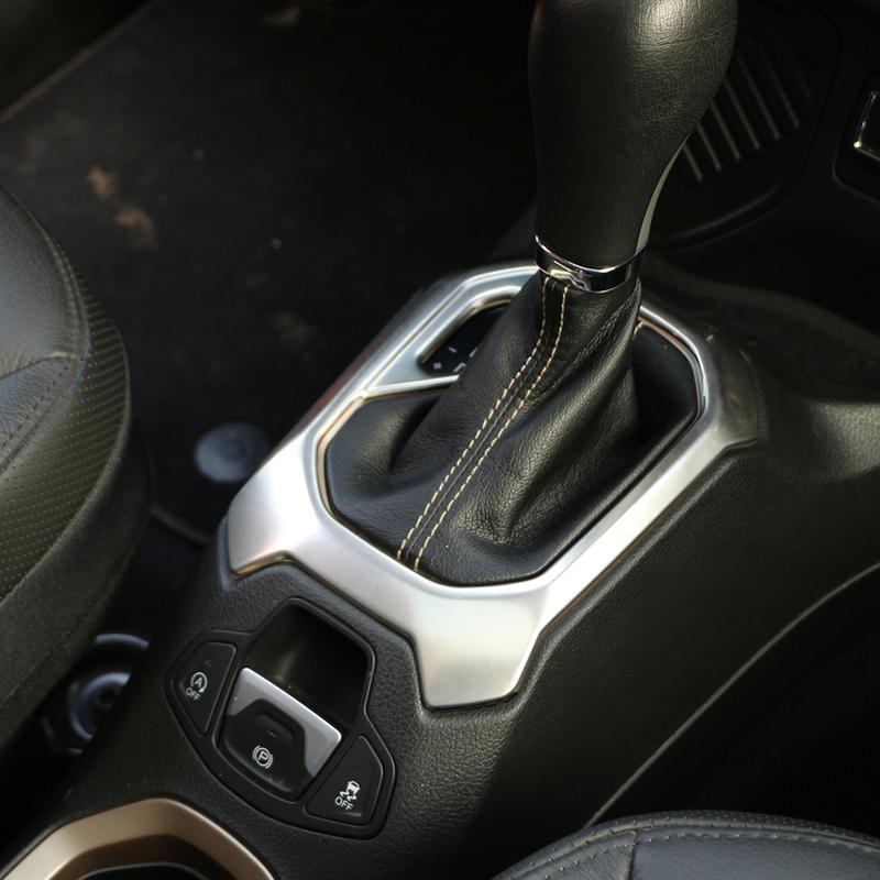 For Jeep Renegade 2015 - 2025 AT LHD Gear Shift Panel Cover Gear Shift Knob Decoration Sticker Trim Styling Interior Accessories