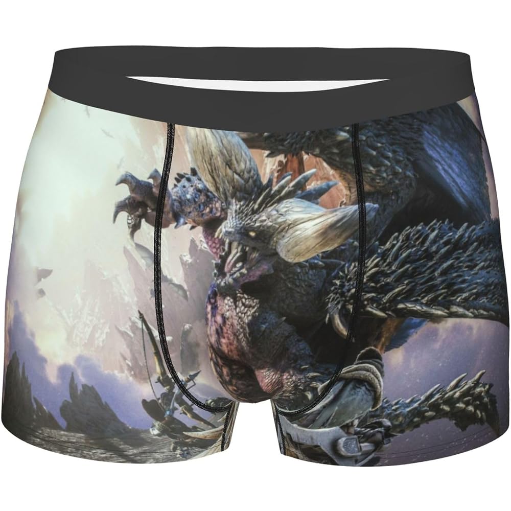 Monster Hunter boxer shorts, men s three-dimensional design, square pants, ultra-thin, square pan...