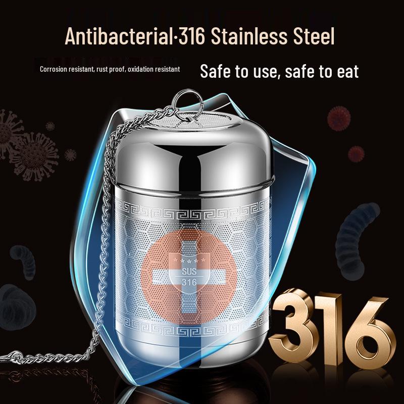 316 Stainless Steel High-Density Mesh Tea Infuser and Strainer