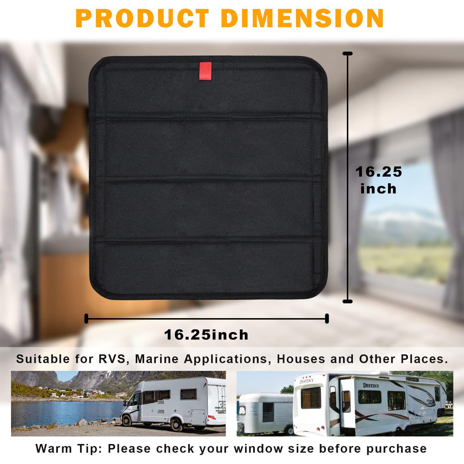 

Магнитный затемняющий солнцезащитный козырек для мансардного окна автодома и крышка вентиляционного отверстия для конфиденциальности 16x16 in (41x41 cm)