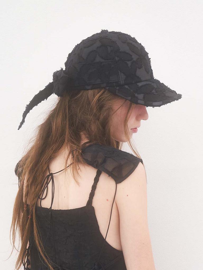 Beulaunhaes Back Ribbon Wire Cap - Noir