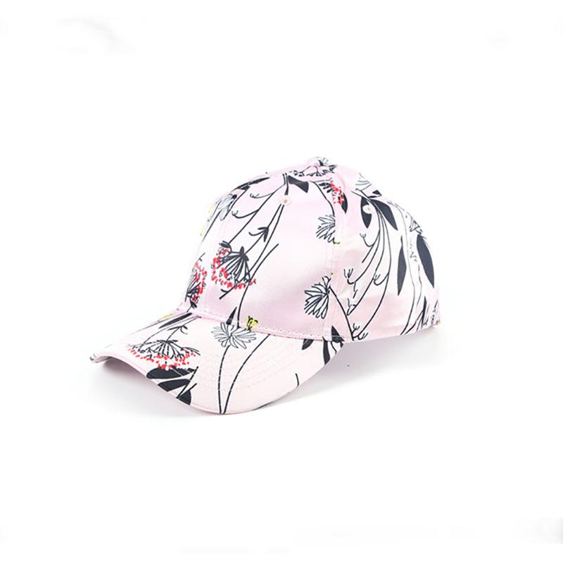 New Simulated Silk Printing Outdoor Sun Hat Men's and Women's Casual Outdoor Baseball Cap Retro Cap