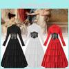Chic Renaissance Style Long Dress For Women Perfect For Halloween And Themed Parties