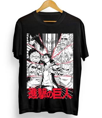Shingeki No Kyojin T Shirt Attack On Titan Levi Shirt Anime Aot Comic Comfortable Breathable Retro TShirt Y2k Ins