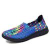 Damen Neu Große Größe Handgewebt Lässige Sneaker Frühling Sommer Weiche Sohle Rutschfest Einfaches Hineinschlüpfen Runde Spitze Flache Sohle Laufschuhe