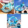 Cartoon Elephant Inflatable Swimming Ring For Children Thickened Pvc Swim Ring With Sponge Bottom