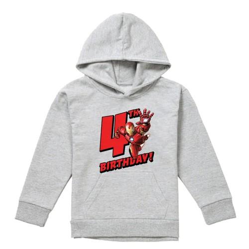 Marvel Childrens/Kids Iron Man 4th Birthday Hoodie