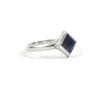 SEWNSWEN SILVER GEMSTONE RHOMBUS RING