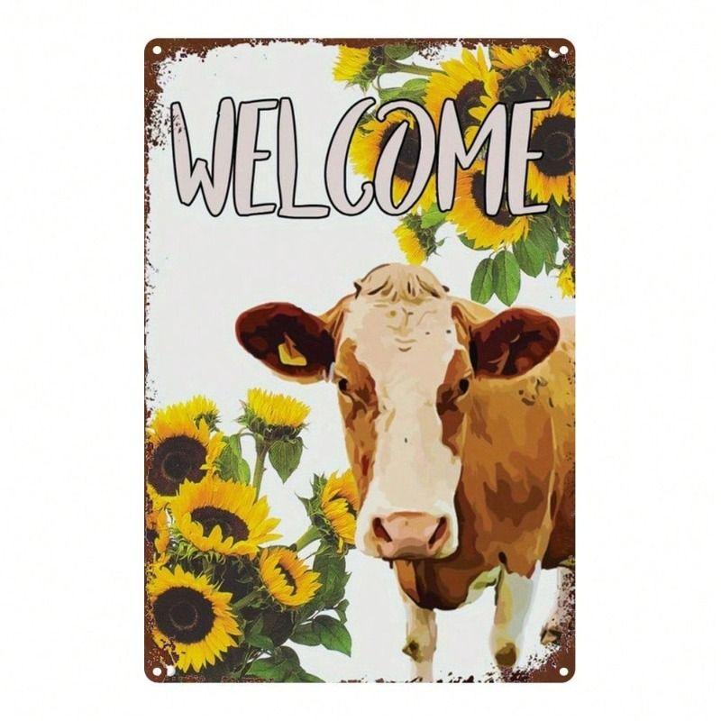 Wall Hanging Metal Sign Decorative Art 20x30cm