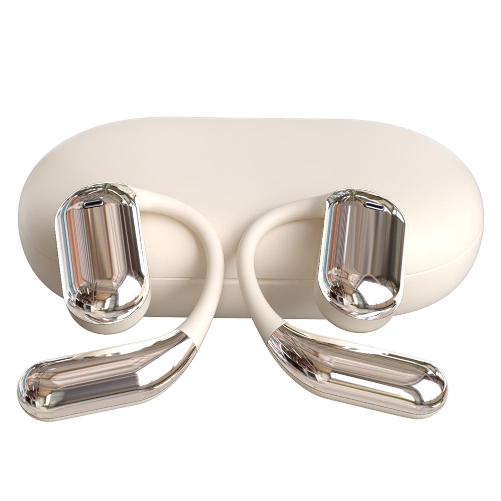 

Wireless BT Translation Headphones 144 Languages Ai Translating Earbuds Headphones 3-in-1 for Travel Business and Learning бежевый