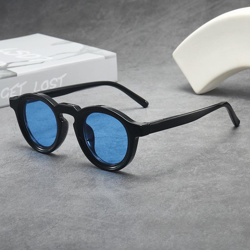 Round Small-Frame Premium Unisex Sunglasses Fashionable Uv Protection Shades