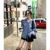 2025 Spring Korean Style Women's Whitening Lapel Shirt - Age-Reducing Fashion Design