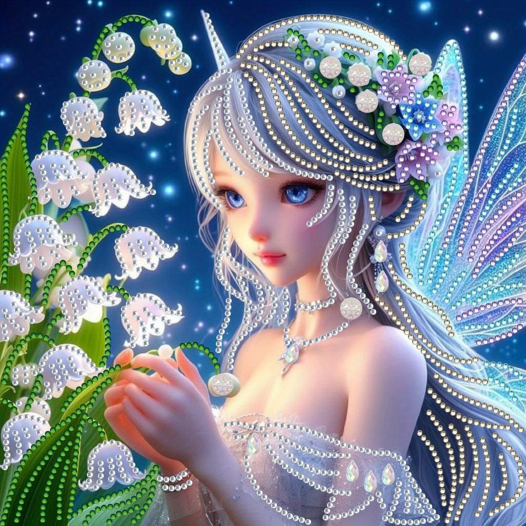 1Pc New DIY Special-shaped Bright Diamond Decorative Painting, for Festival Outdoor Courtyard Garden Home Decoration