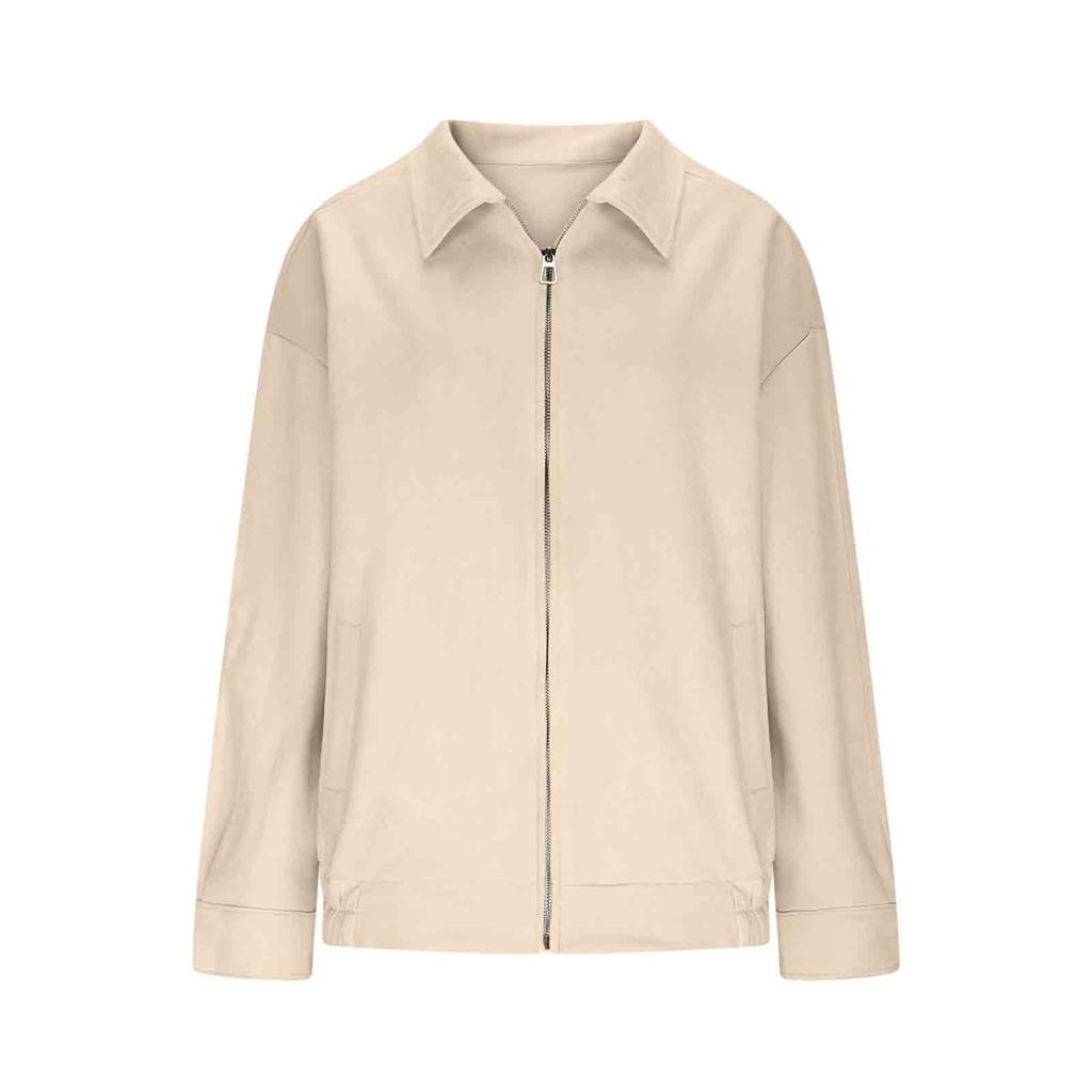 Women's Vintage Faux Suede Trench Coat Casual  Fall Winter Business Casual Lapel Jacket Outerwear With Pockets