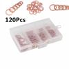 120PCS Copper Sealing Washer for Sump Plugs Water Fuel Hydraulic M5-M12