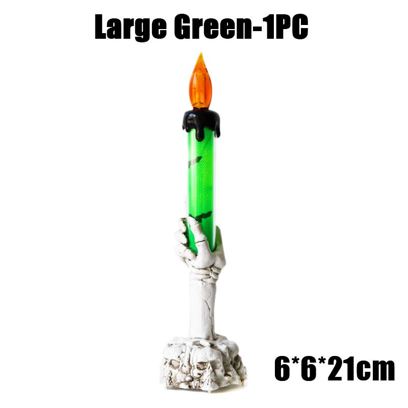 Halloween LED Lights Horror Skull Ghost Holding Candle Lamp Happy Holloween Party Decoration for Home Bar Decoration Light