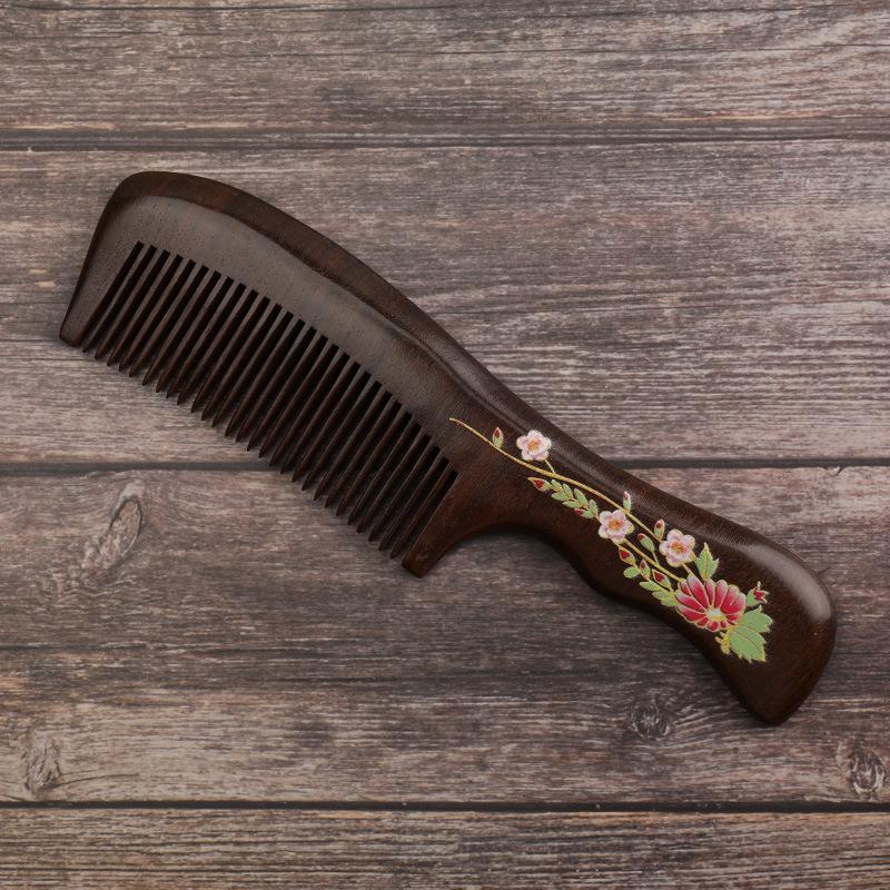 Women Hair Brush Wooden Comb Natural Beauty and Make Up Eco Friendly Custom Comb