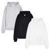 American Solid Color Velvet Hooded Sweatshirt for Men's Thick Loose Hooded Hoodie