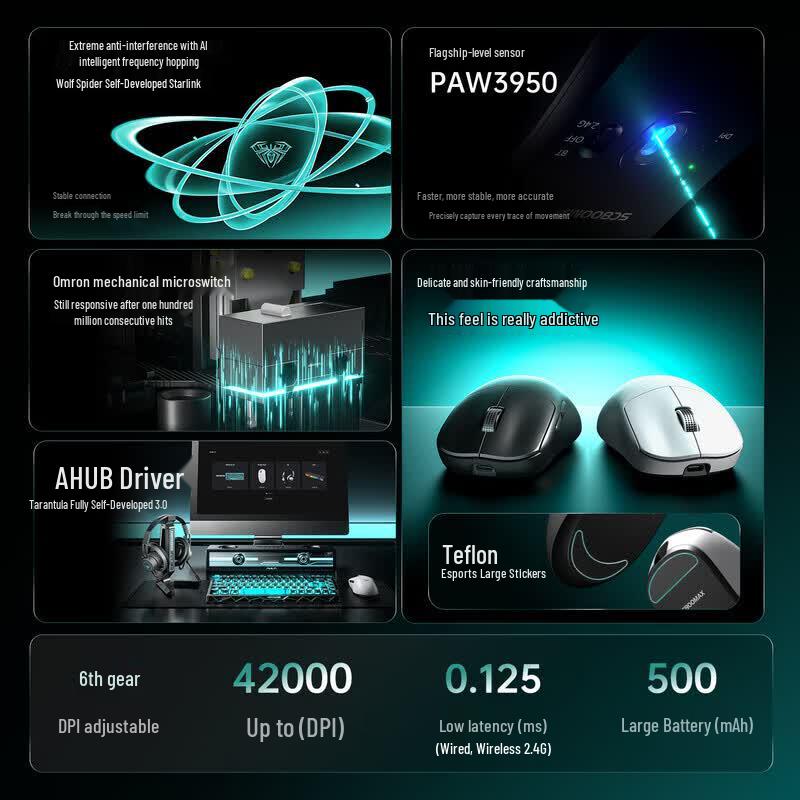 AULA SC800MAX Tri-mode Gaming Mouse