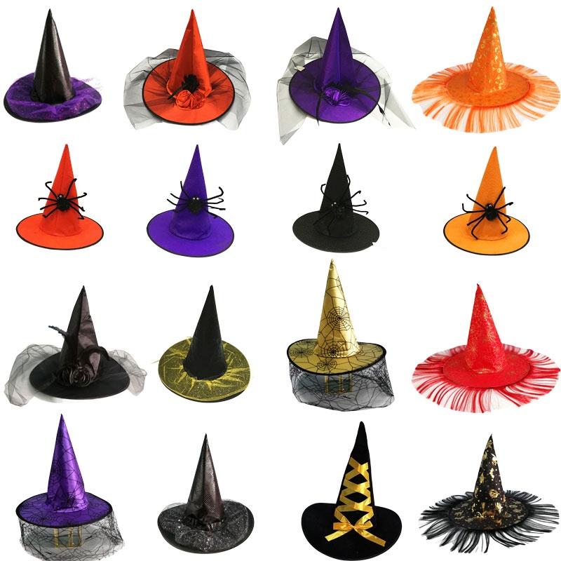Rose Witch Hat In Red Black And Purple Perfect For Halloween Party And Costume