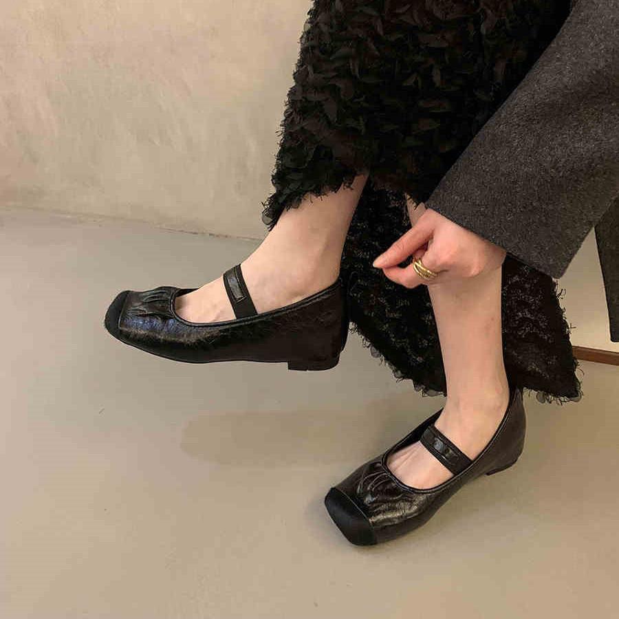 

Мода Bailamos 2025 Весна Женские Балетки Мода Перекрестная Шнуровка Туфли Платья Мягкая Дизайнерская Обувь Мелкая Круглый Носок Женские Балетки 39 чёрный