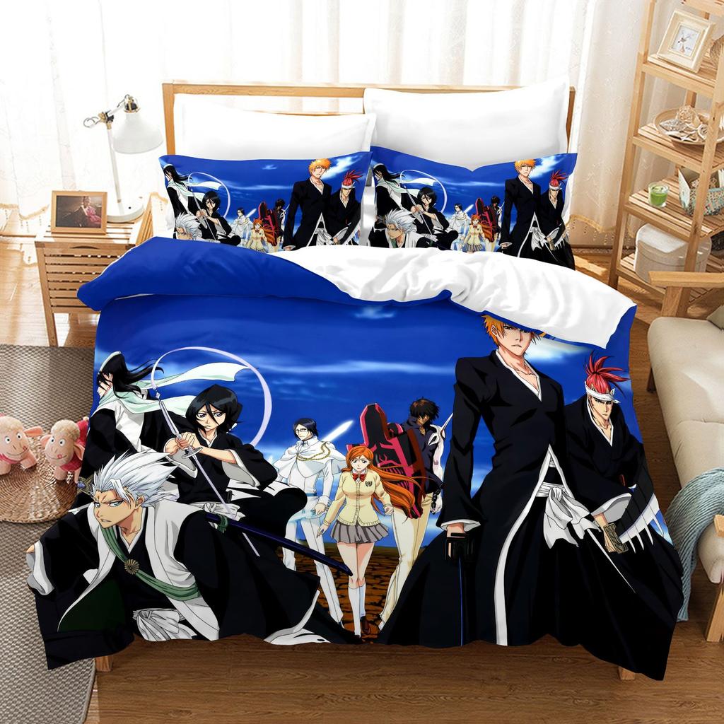 3D Digital Printing Three-Piece Quilt Cover Animation