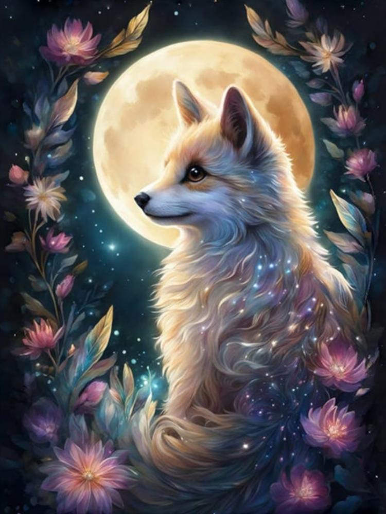 Diamantkreuz-Stickerei Buntes Gemälde Niedliche Farbige Eule Katze und Hund 5D DIY Diamant-Tierstickerei Heimdekoration