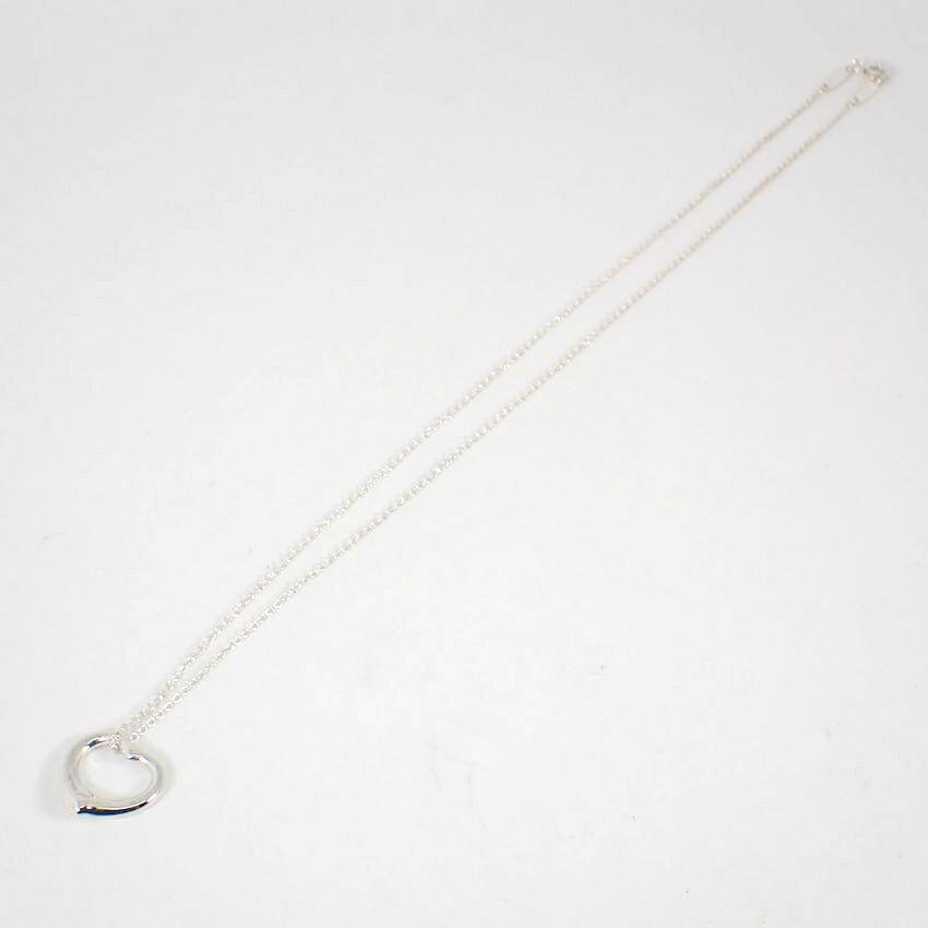 [Used] TIFFANY/Tiffany 925 Open Heart Pendant/Necklace/j62-3