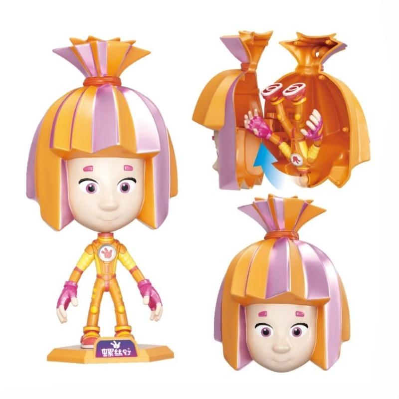 Cartoon The Fixies Simka Nolik Digit Tom-Thomas Fire Papus Action Figures Joint Movable Doll Screw Family Collectible Toys Gifts