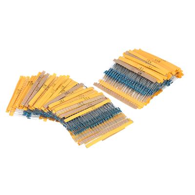 2600 peças 130 Valores 1/4W 0,25W 1% Resistores de Filme Metálico Pacote Sortido Kit Conjunto Lote Kit de Sortimento de Resistores